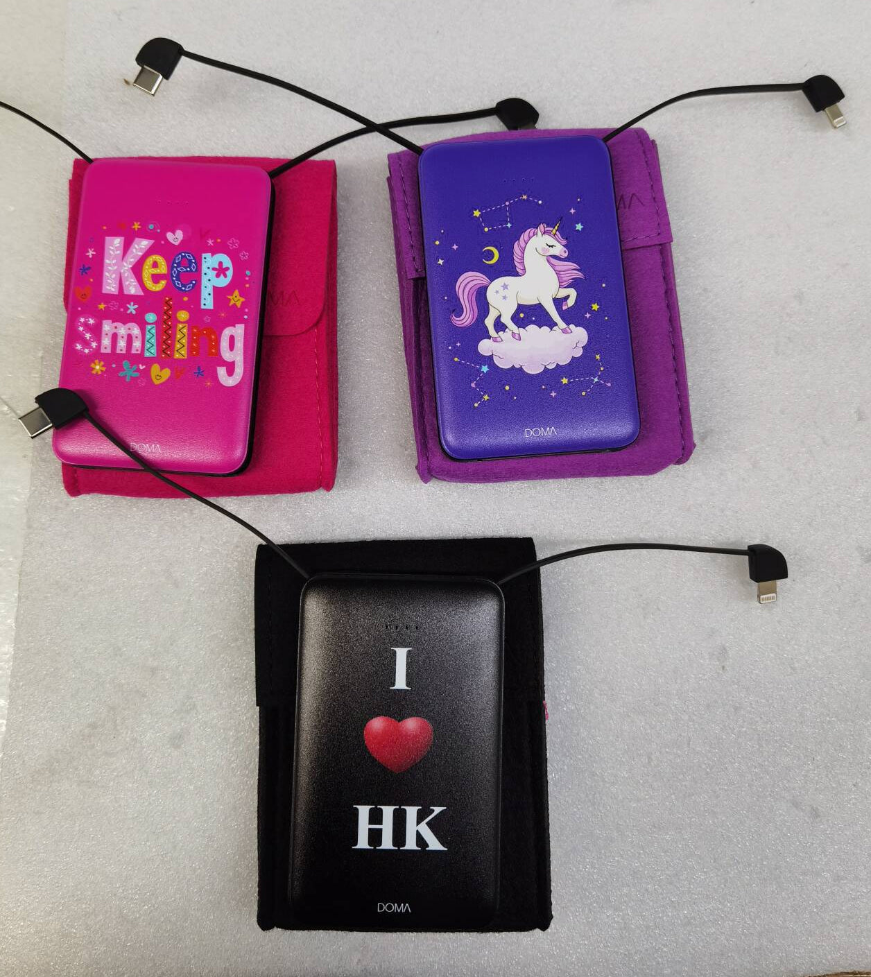 3合1內置線充電寶