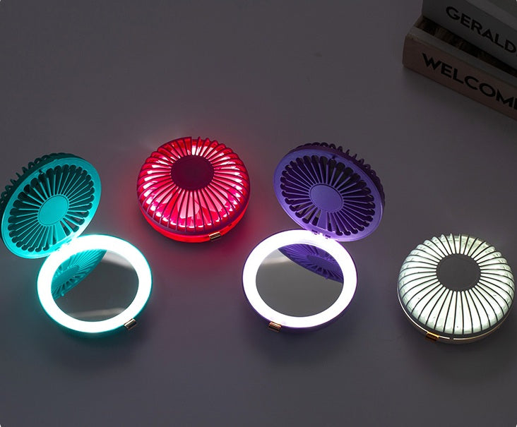 LED Mirror Pocket Fan